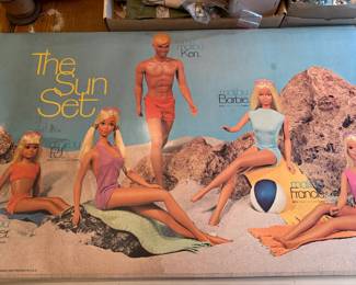 Mattel Barbie Advertisement Booklet, many sheets within the book