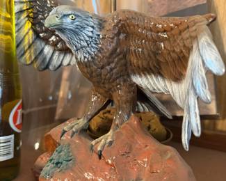 Porcelain Eagle Statue