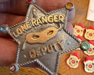 Collection of Vintage Tin Toy Badges