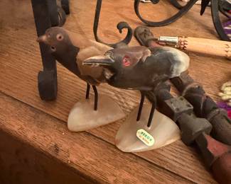 Horn Carved Birds