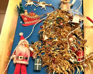 Vintage Christmas Raylite Electric Corp Shadow Box