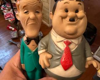 Laurel & Hardy Rubber Figurine