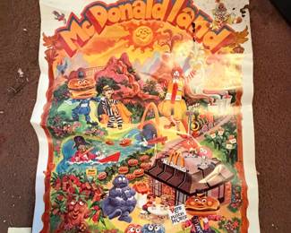 Ronald McDonald Posters, there are many of these and some in not such good shape but many that are
