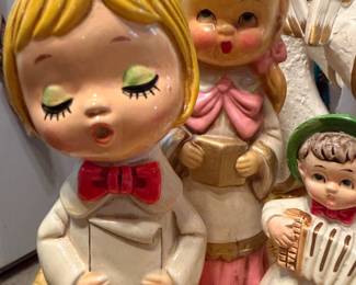 Vintage Christmas Caroling Figurines