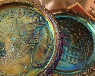 Carnival Glass Plates