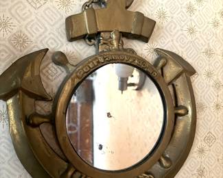 Brass Anchor Mirror