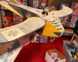 Wood Airplane Model, Possibly Homemade