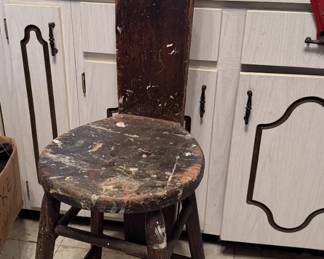 Art Studio Chair, Comes with Paint Splatter