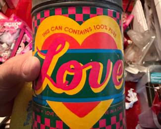 Love in a Can, this photo will appear more than once because this sale is all about the love of old