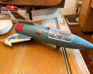 Japanese Yonezawa XM 12 Moon Rocket, Condition is a little Rough.