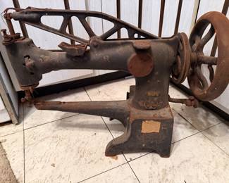 Antique Leather Sewing Machine