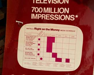 Mattel Advertisement Cardboard Print