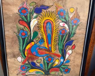 Bark Painting Framed