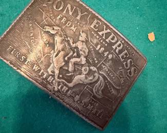 Pony Express Belt Buckle