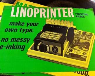 Vintage Mattel Linoprinter Toy Advertisement