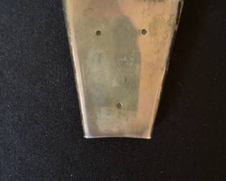 Vintage Sterling Silver Jewish Mezuzah Case with Shin Symbol and Scroll