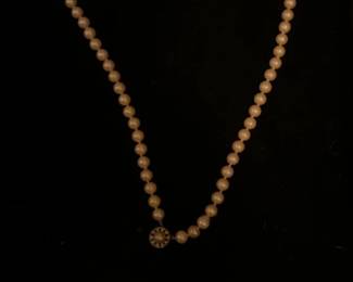 Faux Pearls with Sterling Silver Clasp