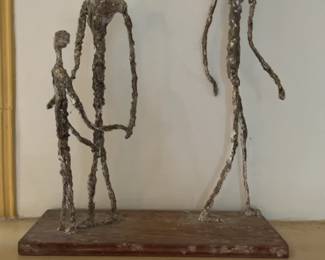 Abstract Family Sculpture in Giacometti Style