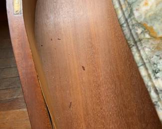 Vintage Louis XV Style Marble Top Bombe Commode Lombardi Golf and Co.