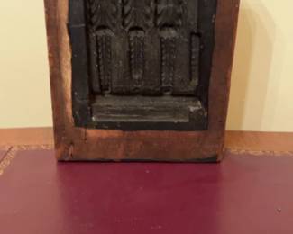Antique Hand-Carved Wood Printing Block