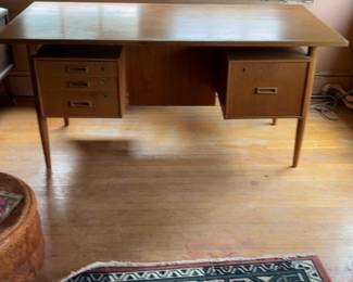 Vintage Mid-Century Modern Executive Desk