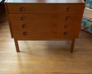 Mid-Century Modern Teak 4-Drawer Chest
