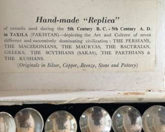 Set of 6 Vintage Silver-Plated Demitasse Spoons in Original Display Box