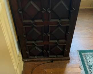 Vintage 1960s Artes De Mexico Carved Wood Cabinet
