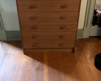 Mid-Century Modern Style 6-Drawer Tall Dresser