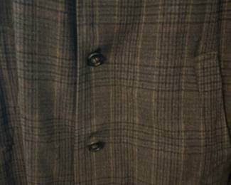 Vintage Plaid Wool Blend Overcoat