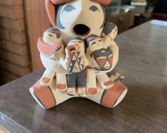Handmade Jemez Pueblo Pueblo Storyteller Pottery Figurine