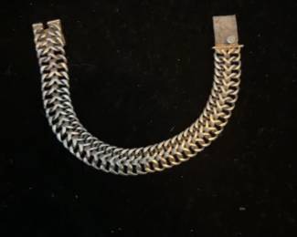 Vintage Taxco Mexican Silver Bracelet 