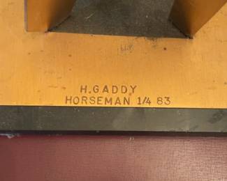 Huey Gaddy “Horseman” Sculpture