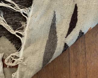 Vintage Handmade Wool Kilim Rug: Tree of Life & Birds 33 x 57