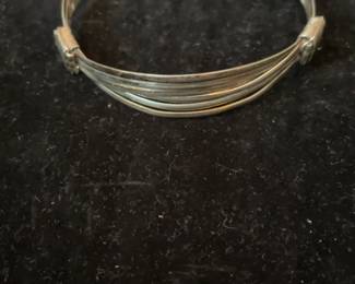 Giwa 3-Row Silver Bracelet