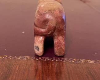Hand-Carved Stone Jaguar Figurine