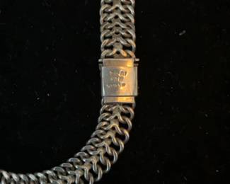 Vintage  Taxco Mexican Sterling Silver Necklace