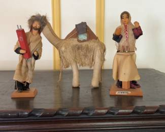 Vintage Handcrafted Israeli Figurine Set with Camel