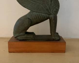 Greek Sphinx Statue Replica on Plinth
