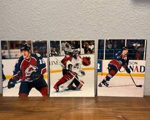 Colorado Avalanche Photo Lot | Joe Sakic, Patrick Roy and Claude Lemeuix | 8x10 Color Photos