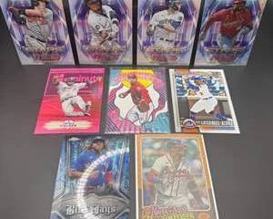 Modern Baseball Card Lot | Ronald Acuña Jr., Bobby Witt Jr. RC, Corbin Carroll RC, Javier Báez & Nolan Arenado