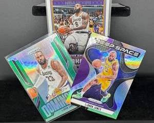 LeBron James 2023-24 Panini NBA Hoops Card Lot | Deep Space, Dominance & Base, Lakers
