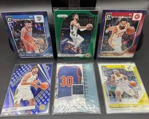 Modern NBA Basketball Card Lot | Tyrese Haliburton, Chet Holmgren, Trae Young, Julius Randle Jersey Relic & More