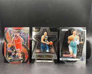 Nikola Jokic, Zion Williamson & LaMelo Ball Insert Card Lot | Select & Prizm NBA Stars