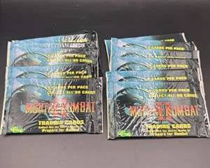 1995 Mortal Kombat II Sealed Trading Card Pack Lot | 12 Unopened Classic Card Packs