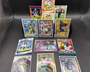 Modern NFL Football Card Lot | Nick Chubb, Aaron Jones, Derek Carr, Pat Freiermuth & Jahan Dotson