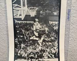 David Thompson | Signed NBA All-Star Slam Dunk Contest Photograph | Denver Nuggets | Hall of Fame