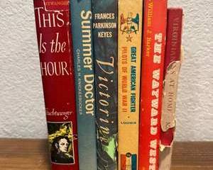Vintage Hardcover Book Lot | WWII, American West, Historical Fiction & Americana | 7 Books