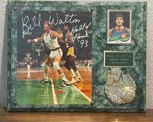 Bill Walton Signed Framed Photo Display | COA Boston Celtics Hall of Fame