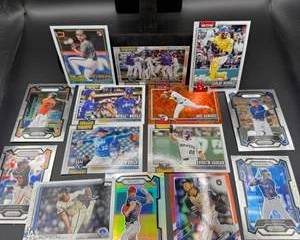 Modern MLB Baseball Card Lot | Jackson Chourio, Andrew Vaughn, José Ramírez, AJ Smith-Shawver RC & More